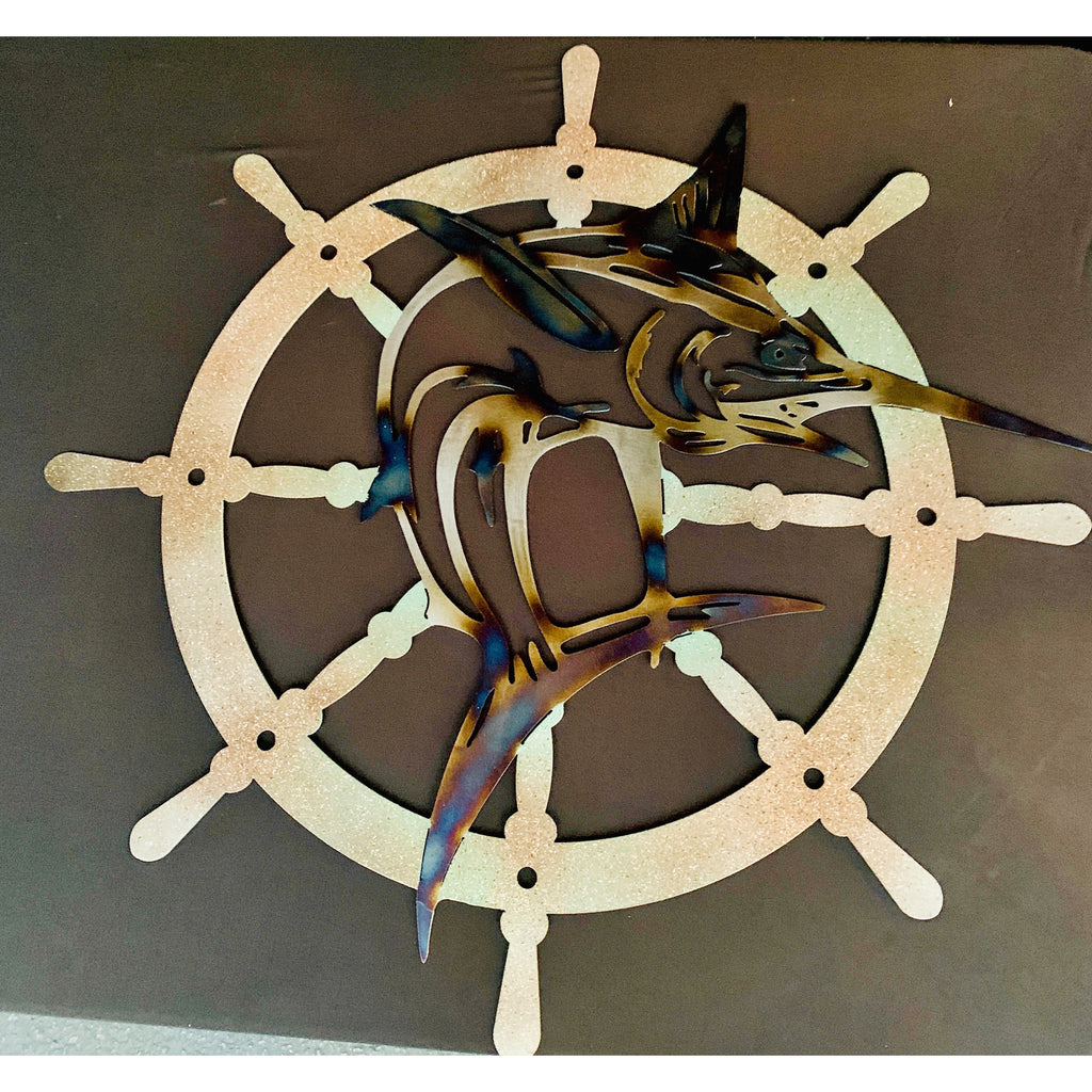 Marlin Ship's Wheel