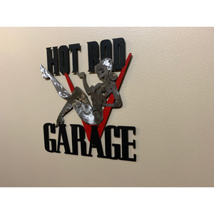 Hot Rod Garage Pin Up