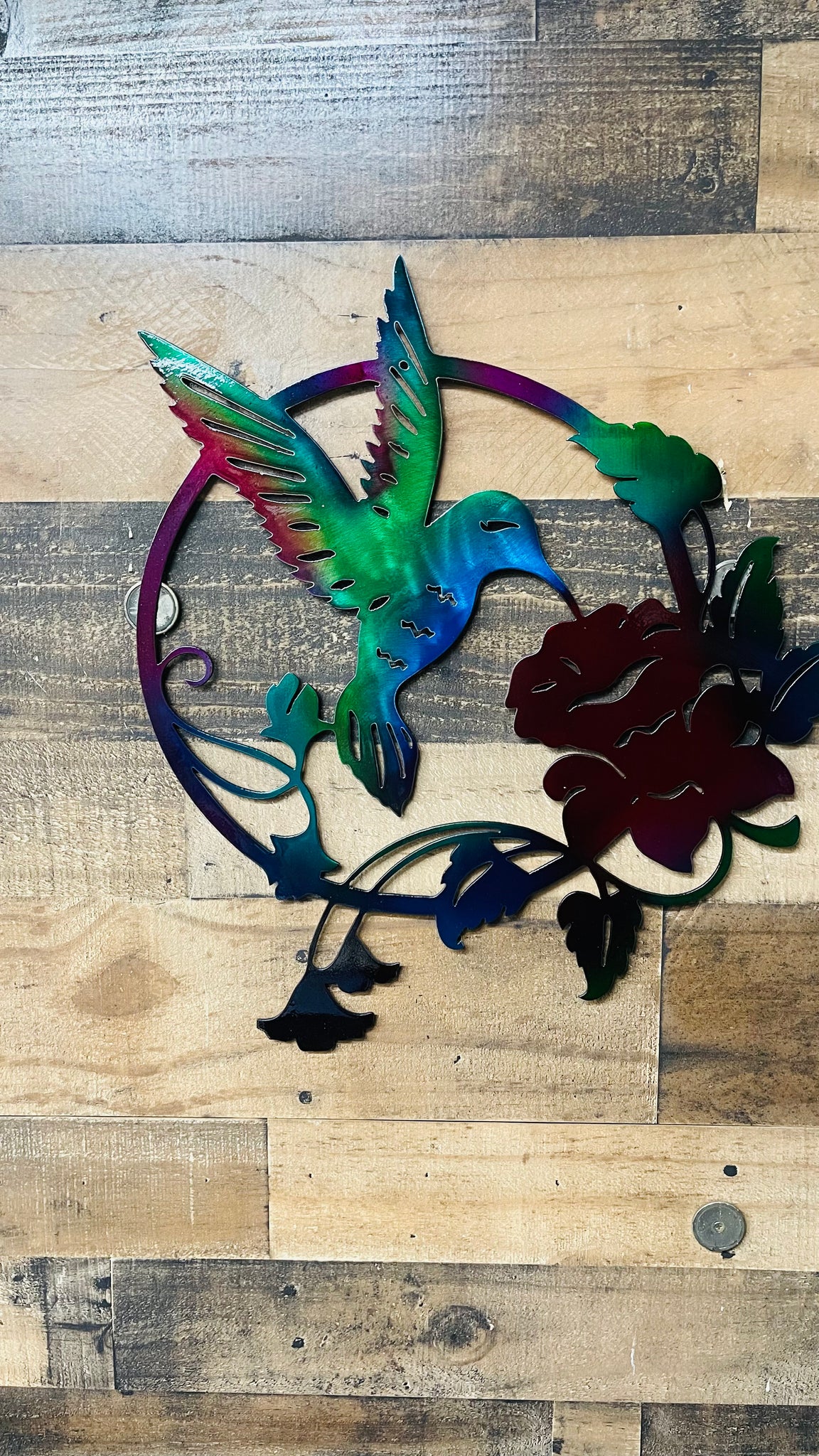 Hummingbird w/Flowers