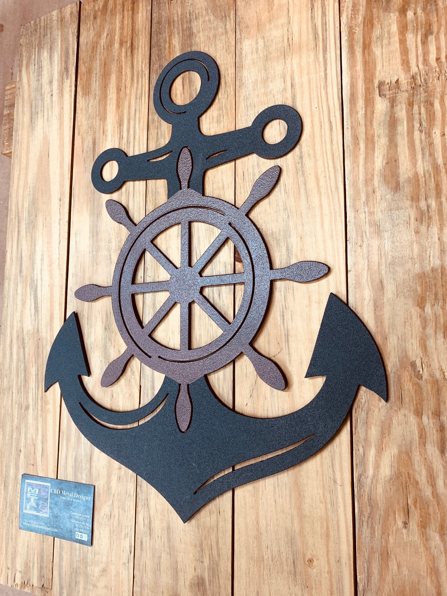 Anchor w/ Ship Wheel